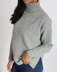 PULL COL ROULÉ CELINA GRIS CHINÉ PULL KOOKAI Mode Kookai
