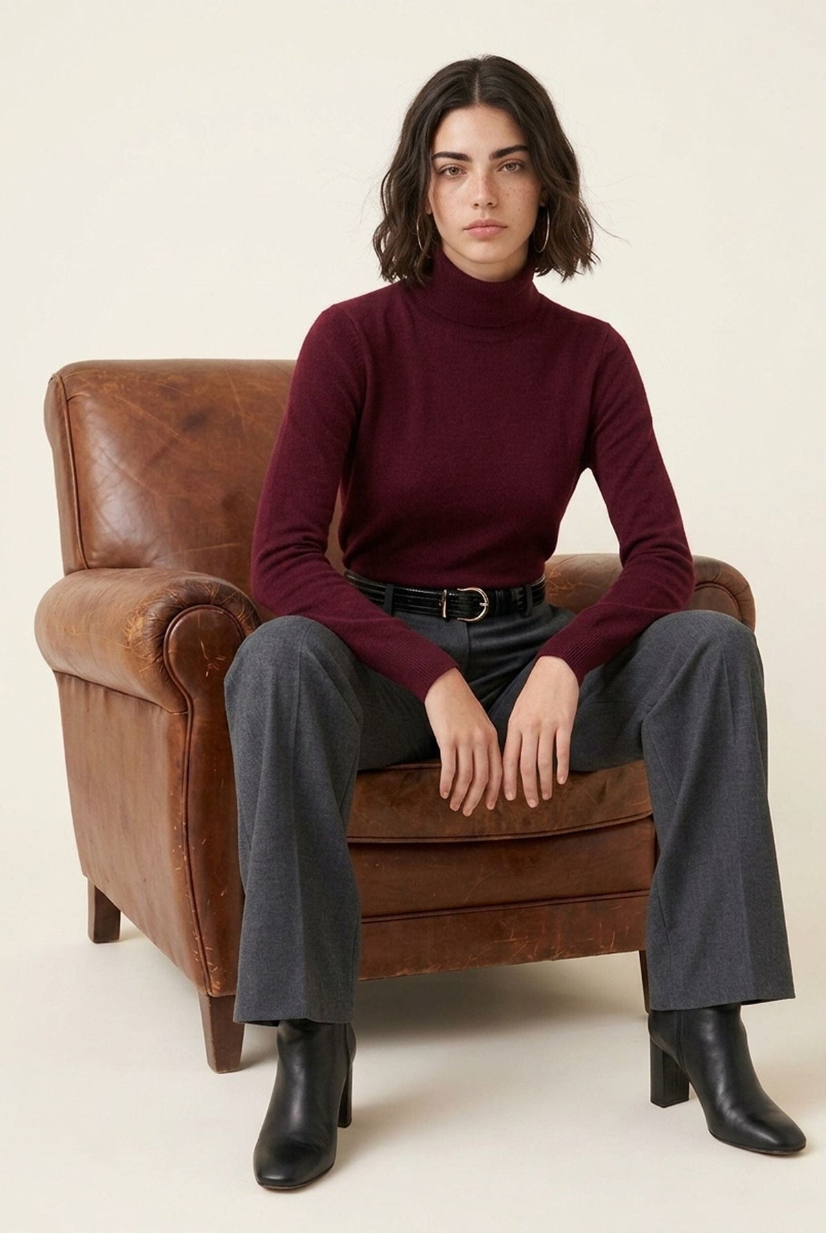 PULL COL ROULE - DANITA - BORDEAUX PULL NEW KOOKAI Mode Kookai