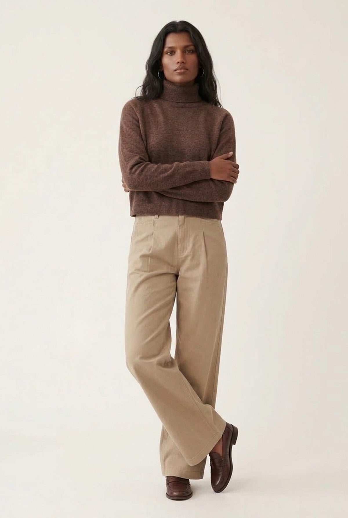 PULL COL ROULE - DANITA - CHOCOLAT PULL NEW KOOKAI Mode Kookai