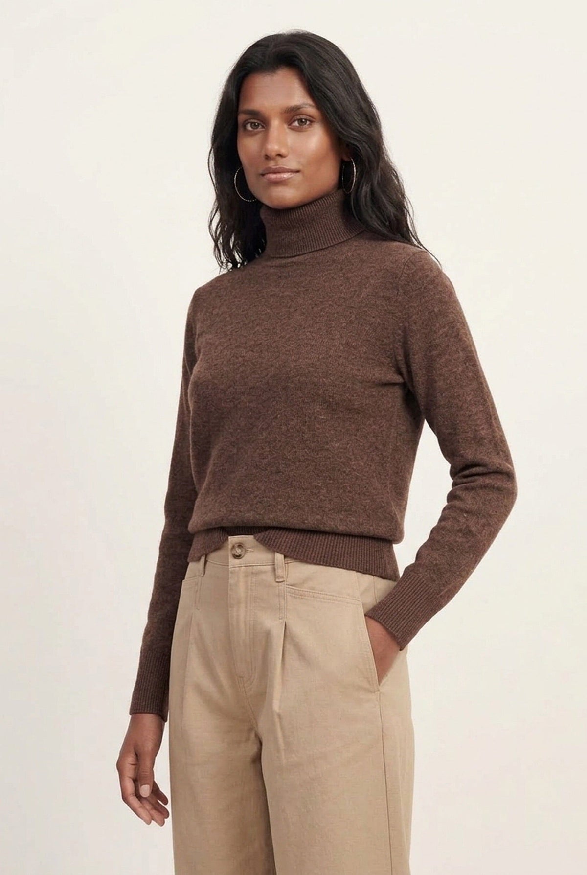 PULL COL ROULE - DANITA - CHOCOLAT PULL NEW KOOKAI Mode Kookai
