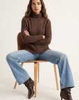 PULL COL ROULE - DOROTHEE - CHOCOLAT PULL NEW KOOKAI Mode Kookai