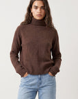 PULL COL ROULE - DOROTHEE - CHOCOLAT PULL NEW KOOKAI Mode Kookai