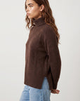 PULL COL ROULE - DOROTHEE - CHOCOLAT PULL NEW KOOKAI Mode Kookai