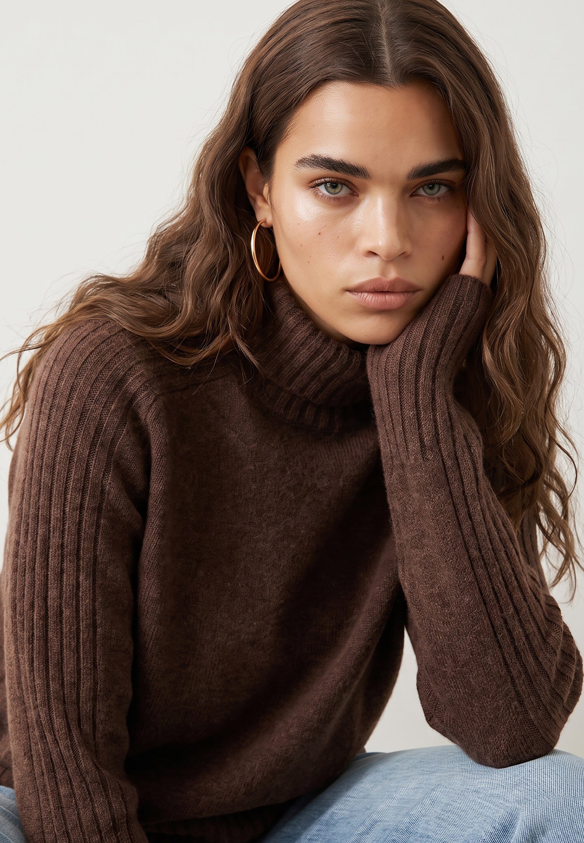 PULL COL ROULE - DOROTHEE - CHOCOLAT PULL NEW KOOKAI Mode Kookai