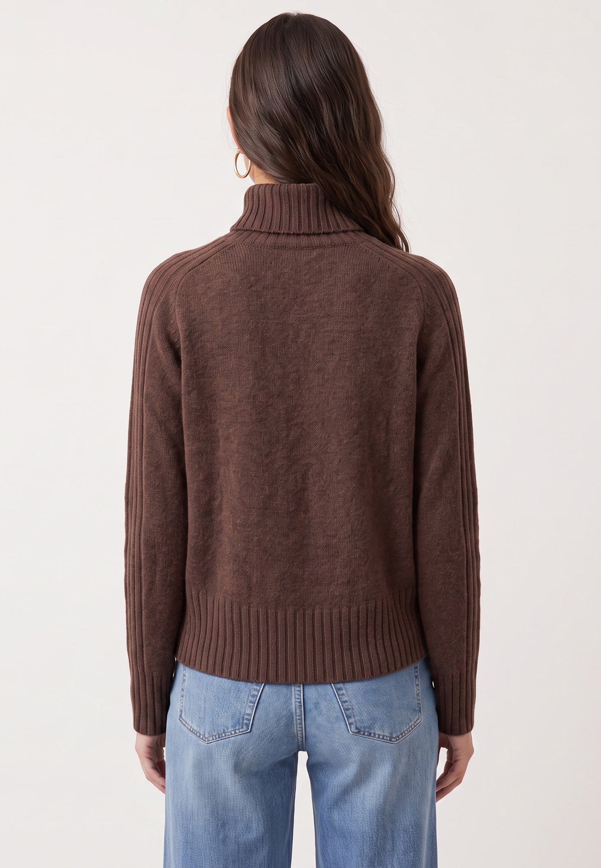 PULL COL ROULE - DOROTHEE - CHOCOLAT PULL NEW KOOKAI Mode Kookai