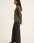 PULL COL ROULE - DOROTHEE - KAKI PULL NEW KOOKAI Mode Kookai
