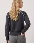 PULL COL ROULOTTE - DARI - ANTHRACITE/ECRU PULL NEW KOOKAI Mode Kookai
