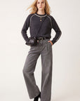 PULL COL ROULOTTE - DARI - ANTHRACITE/ECRU PULL NEW KOOKAI Mode Kookai