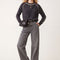 PULL COL ROULOTTE - DARI - ROSE/ECRU PULL NEW KOOKAI Mode Kookai