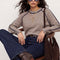 PULL COL ROULOTTE - DARI - ROSE/ECRU PULL NEW KOOKAI Mode Kookai