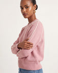 PULL COL ROULOTTE - DARI - ROSE/ECRU PULL NEW KOOKAI Mode Kookai