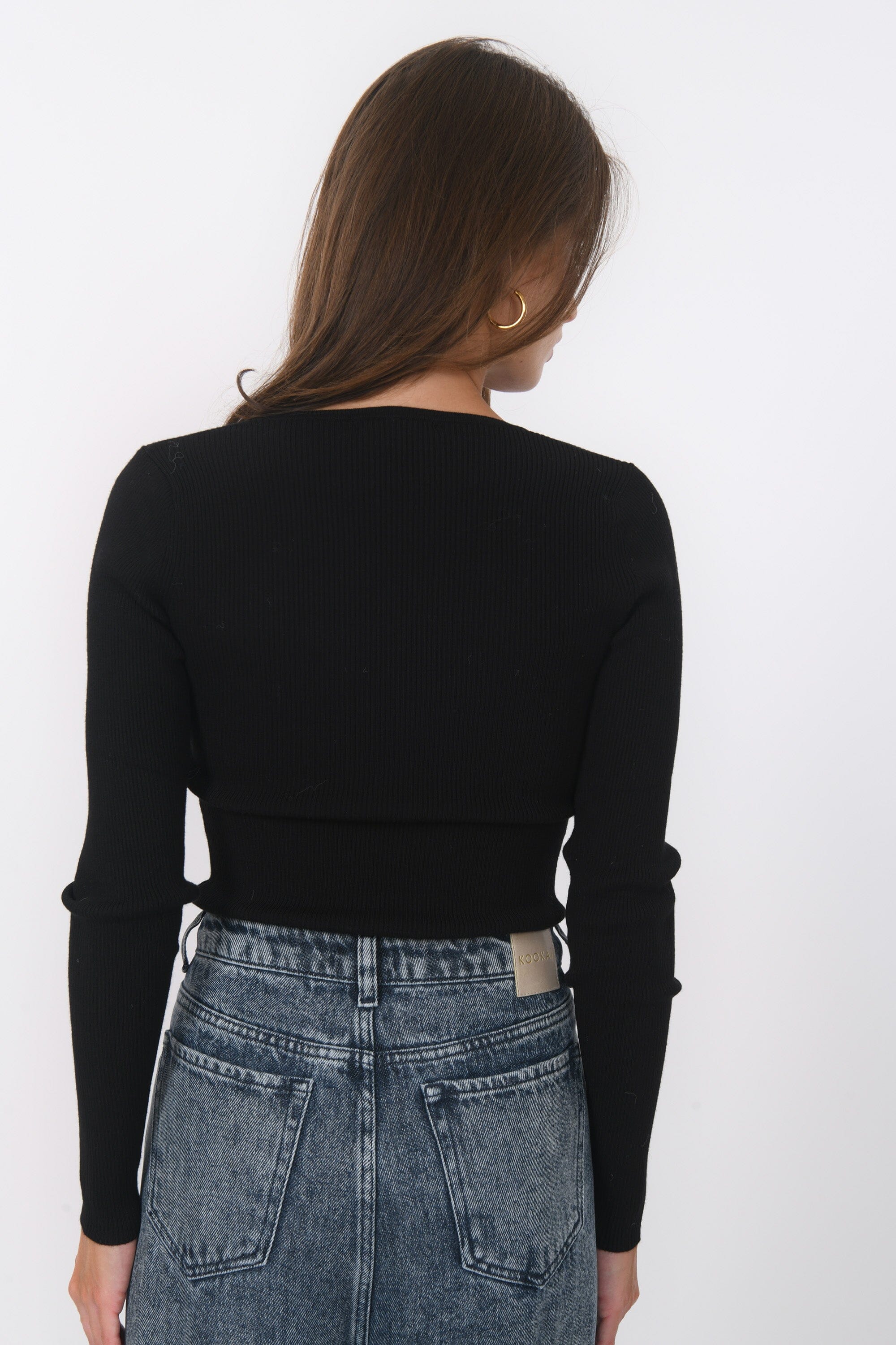 PULL COL U - BAYRON - NOIR PULL NEW KOOKAI Mode Kookai