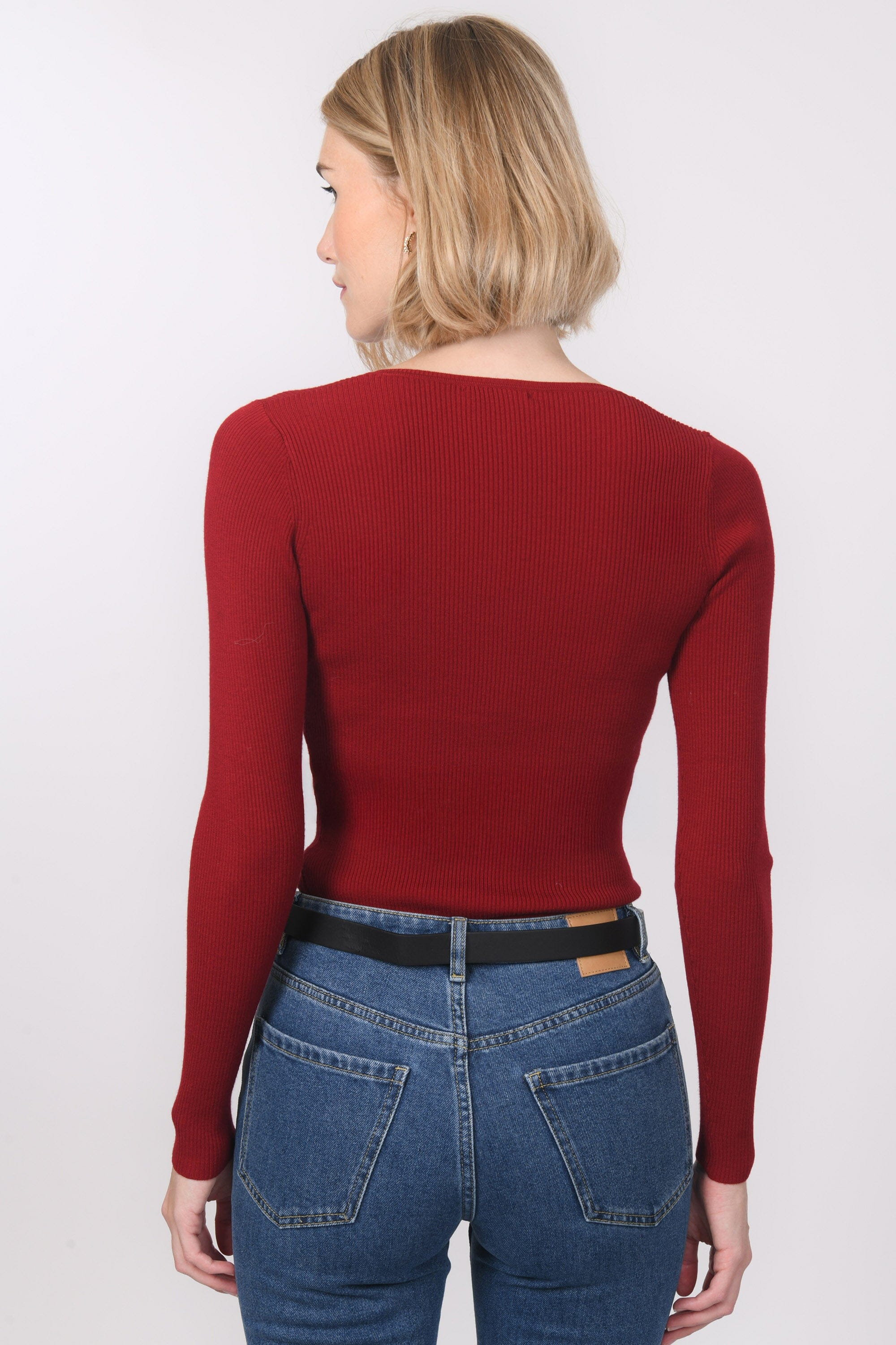 PULL COL U - BAYRON - RHUBARBE PULL NEW KOOKAI Mode Kookai
