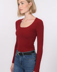 PULL COL U - BAYRON - RHUBARBE PULL NEW KOOKAI Mode Kookai