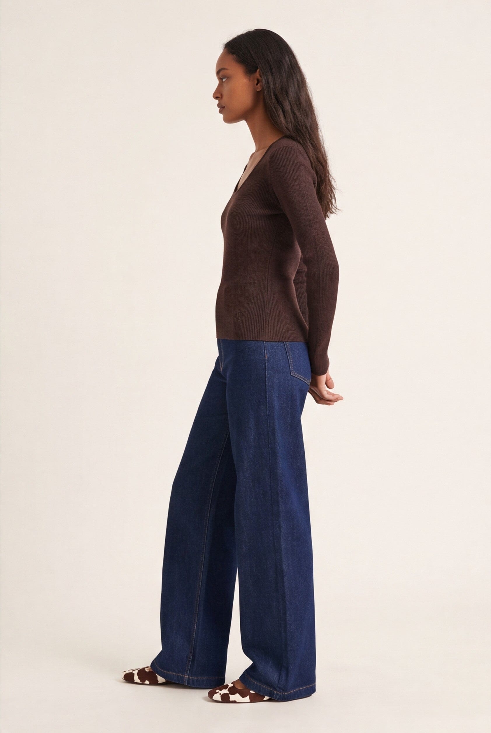 PULL COL U - D-BAYRON - BRUN PULL NEW KOOKAI Mode Kookai