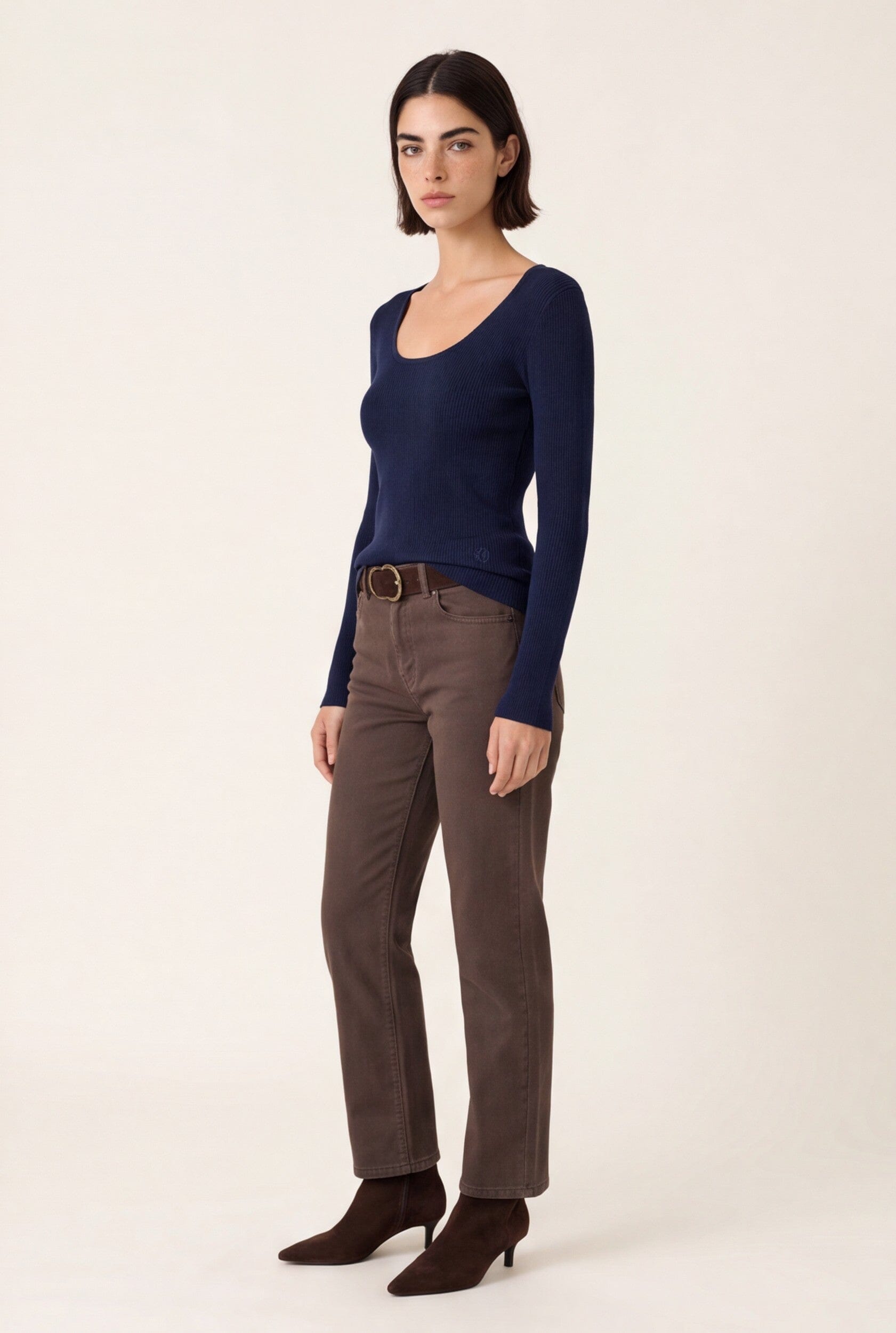 PULL COL U - D-BAYRON - MARINE PULL NEW KOOKAI Mode Kookai
