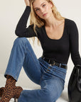 PULL COL U - D-BAYRON - NOIR PULL NEW KOOKAI Mode Kookai