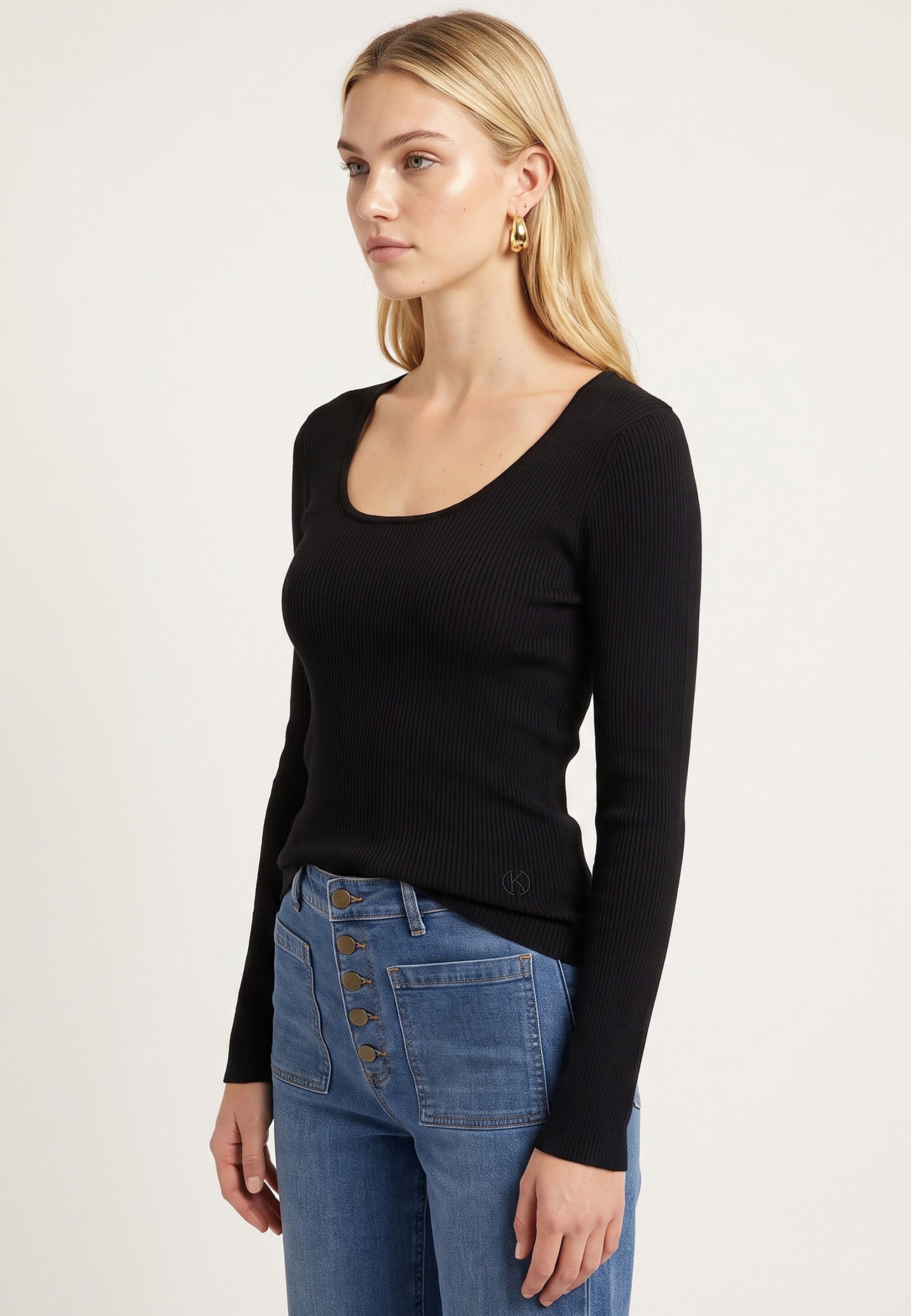 PULL COL U - D-BAYRON - NOIR PULL NEW KOOKAI Mode Kookai