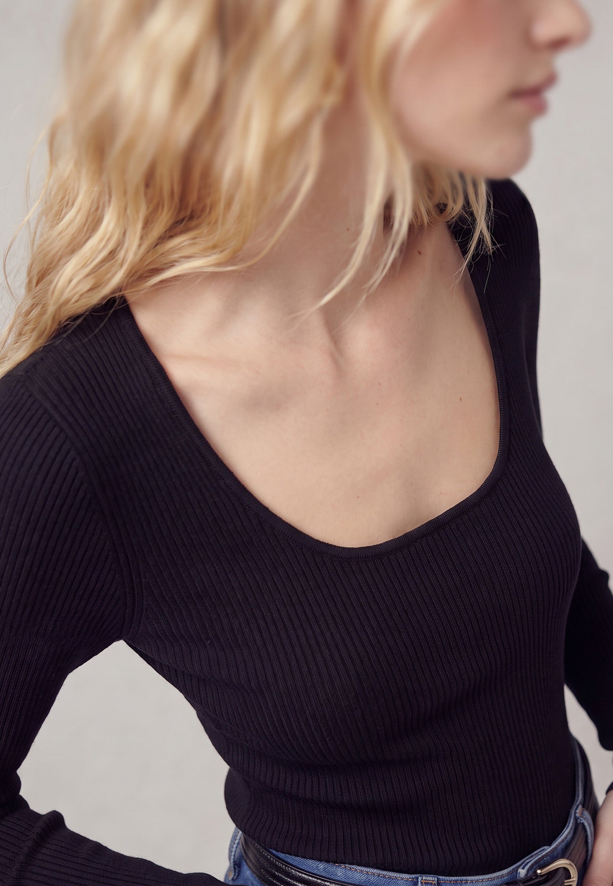 PULL COL U - D-BAYRON - NOIR PULL NEW KOOKAI Mode Kookai