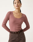 PULL COL U - D-BAYRON - ROSA PULL NEW KOOKAI Mode Kookai