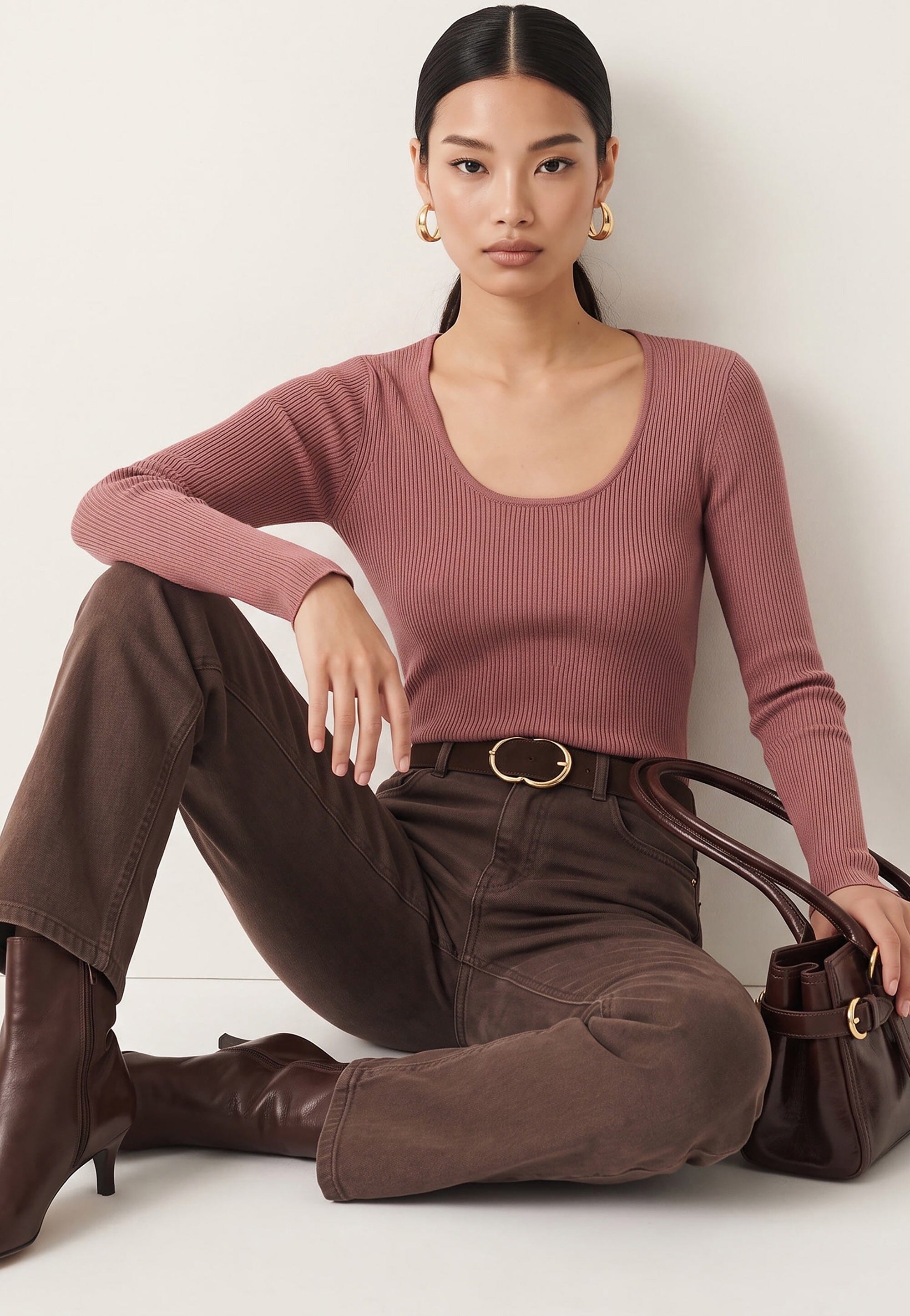 PULL COL U - D-BAYRON - ROSA PULL NEW KOOKAI Mode Kookai