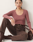 PULL COL U - D-BAYRON - ROSA PULL NEW KOOKAI Mode Kookai