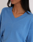 PULL COL V ANITA BLUE PULL KOOKAI Mode Kookai