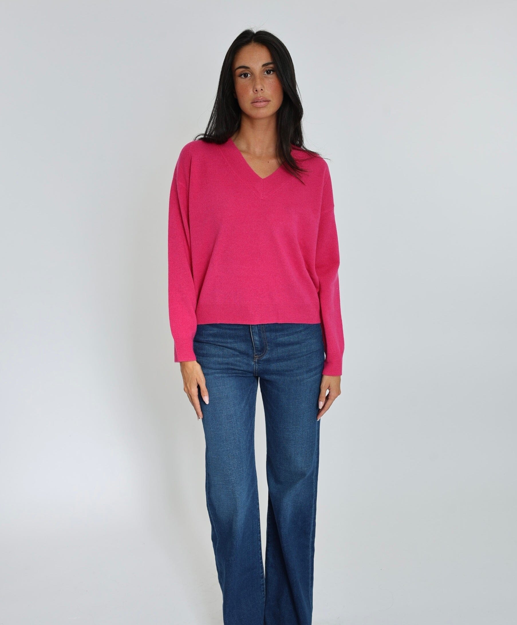 PULL COL V ANITA FUSCHIA PULL KOOKAI Mode Kookai
