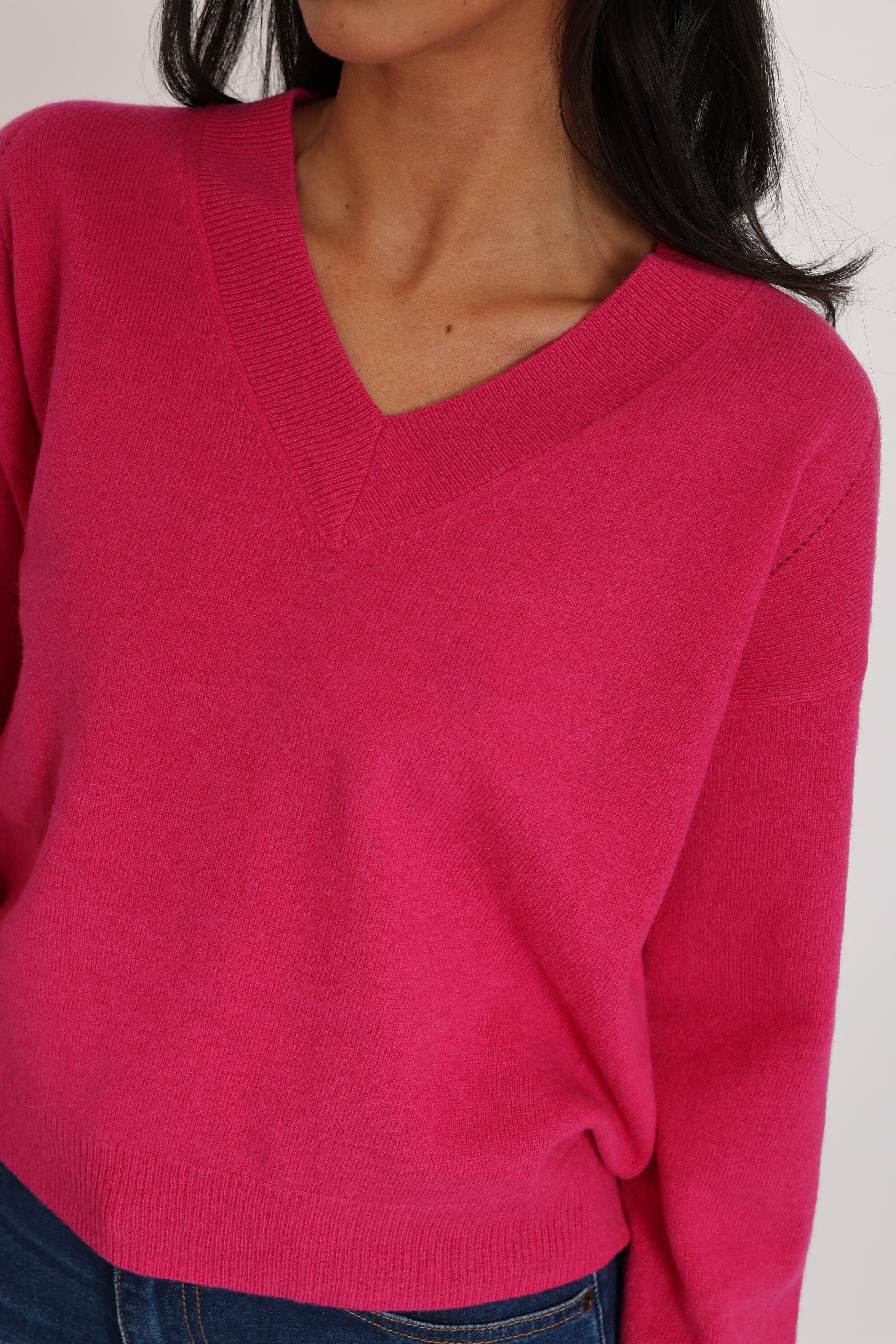 PULL COL V ANITA FUSCHIA PULL KOOKAI Mode Kookai
