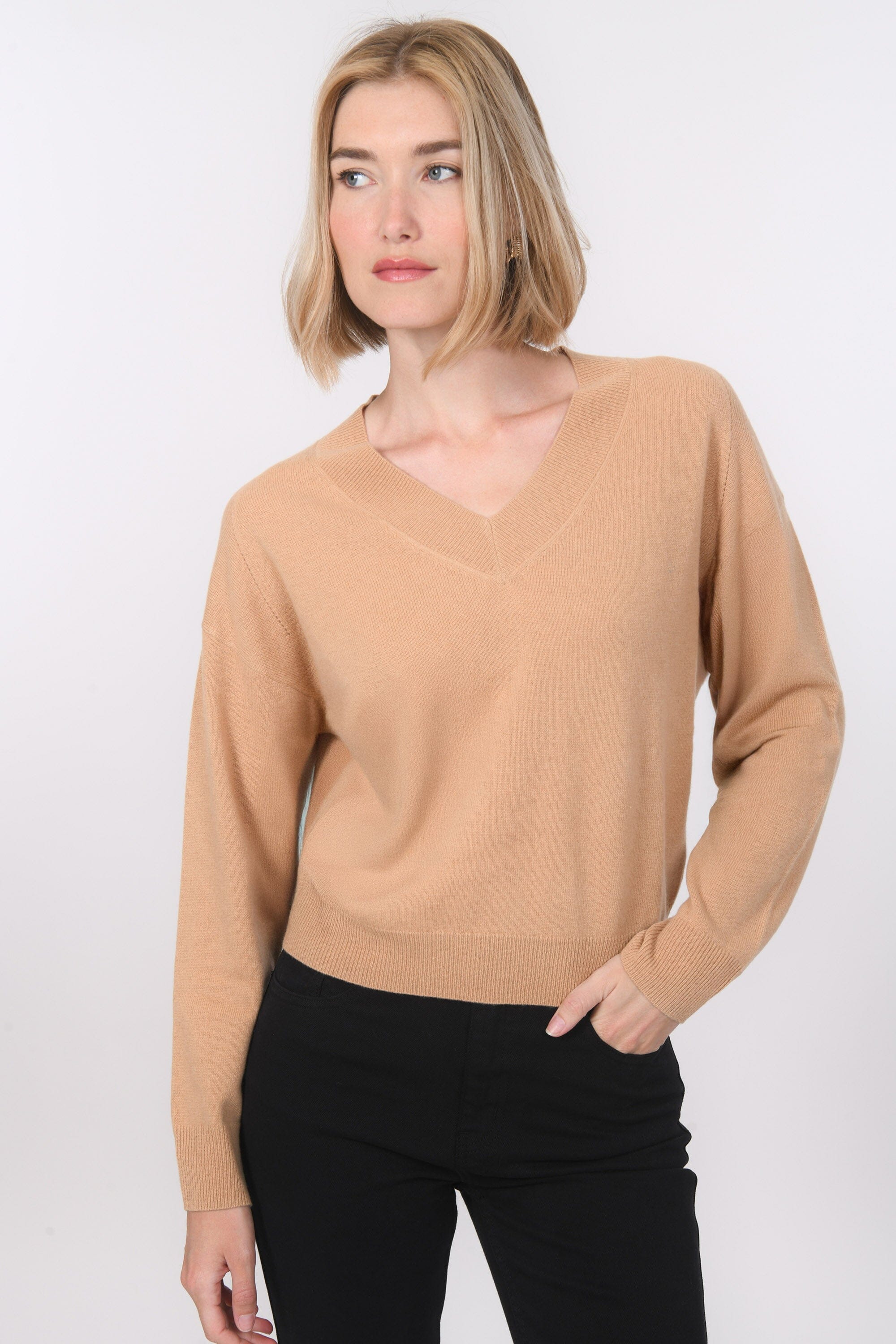 PULL COL V - B-ANITA - CAMEL PULL NEW KOOKAI Mode Kookai
