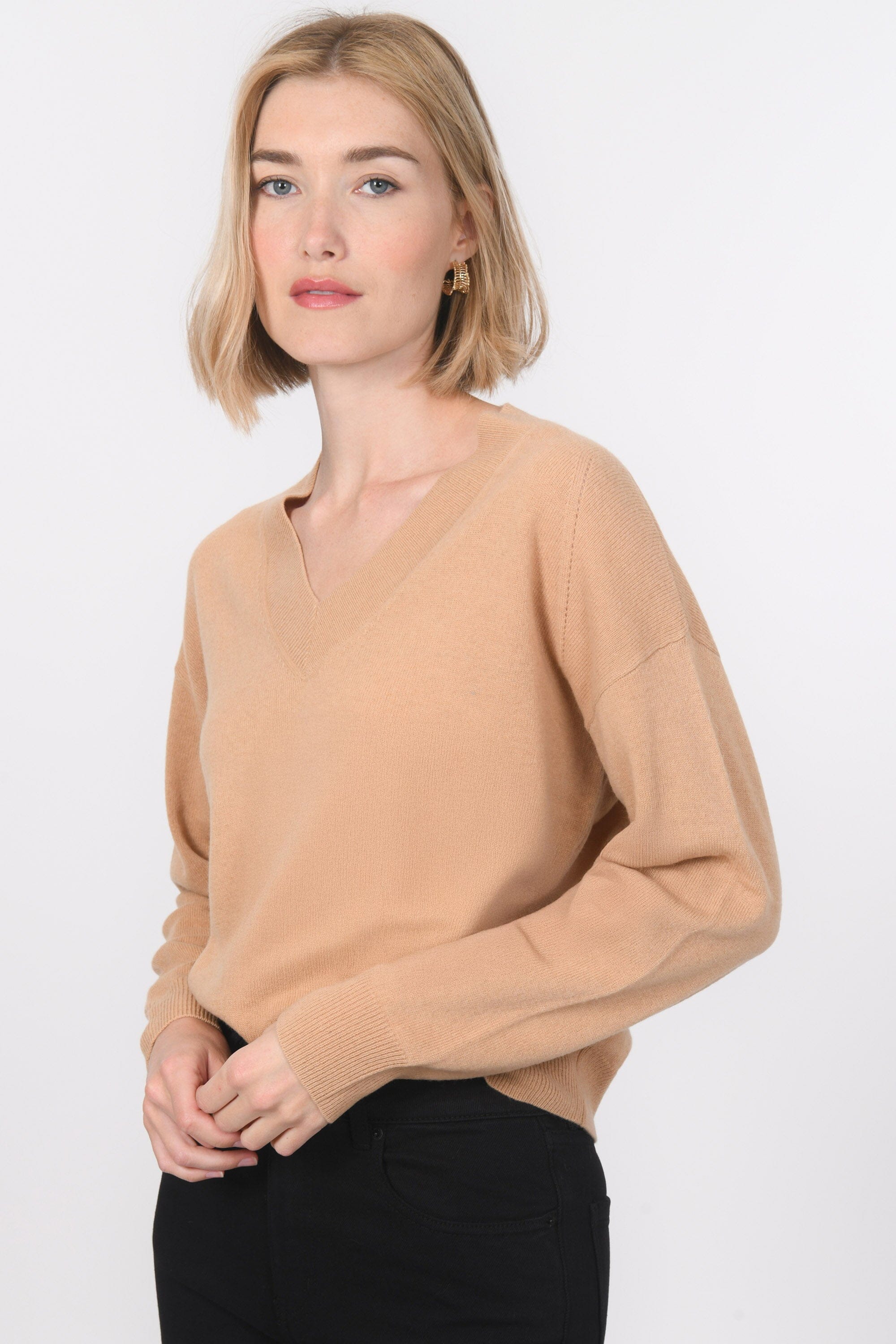 PULL COL V - B-ANITA - CAMEL PULL NEW KOOKAI Mode Kookai