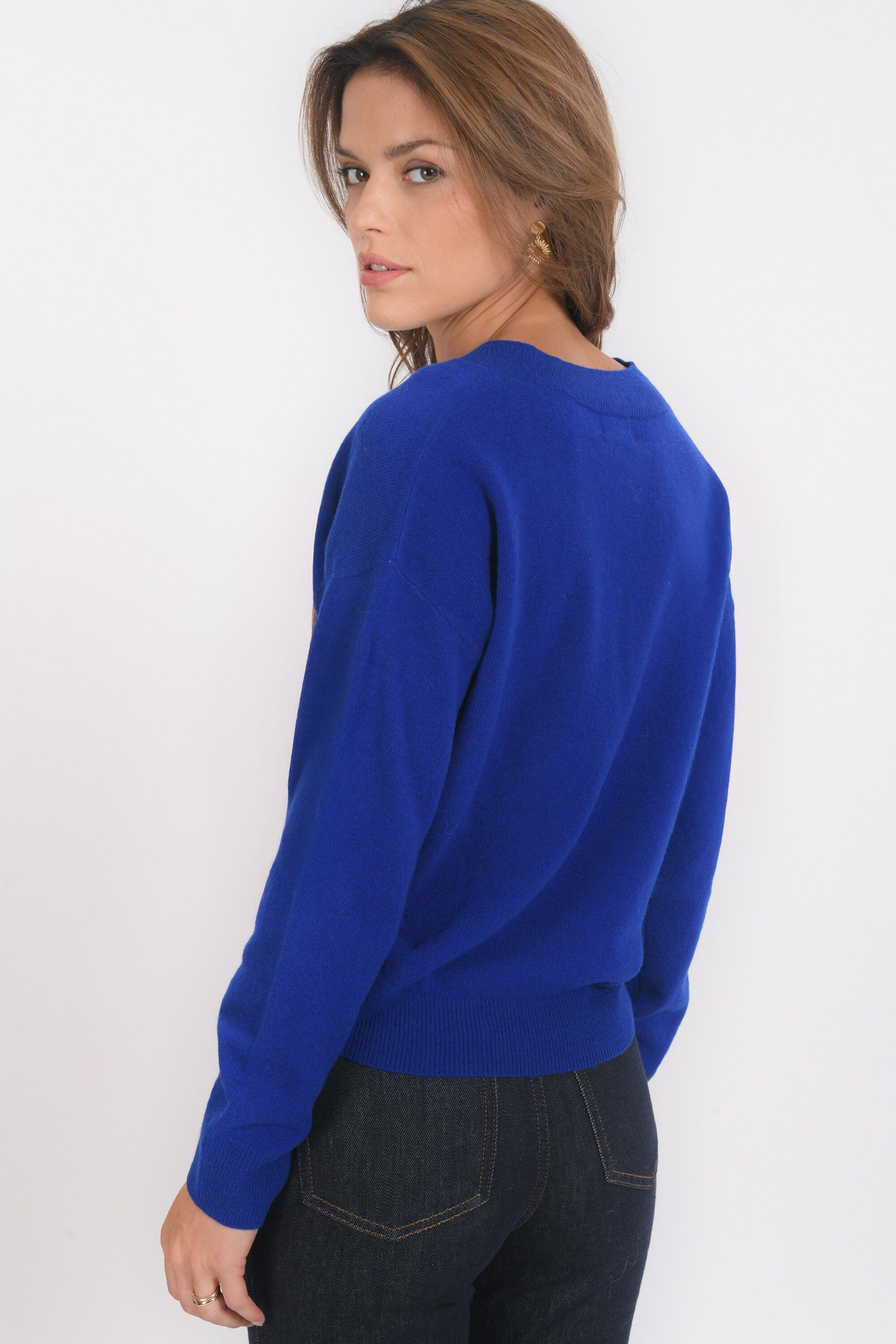 PULL COL V - B-ANITA - COBALT PULL NEW KOOKAI Mode Kookai