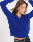 PULL COL V - B-ANITA - COBALT PULL NEW KOOKAI Mode Kookai