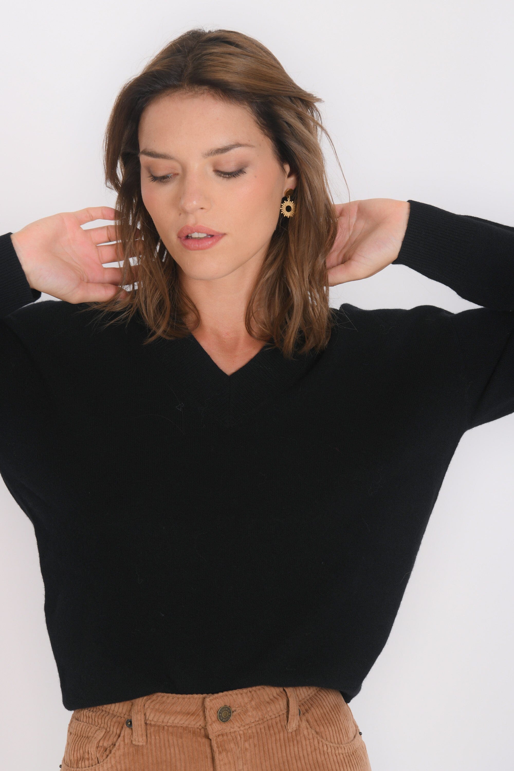 PULL COL V - B-ANITA - NOIR PULL NEW KOOKAI Mode Kookai