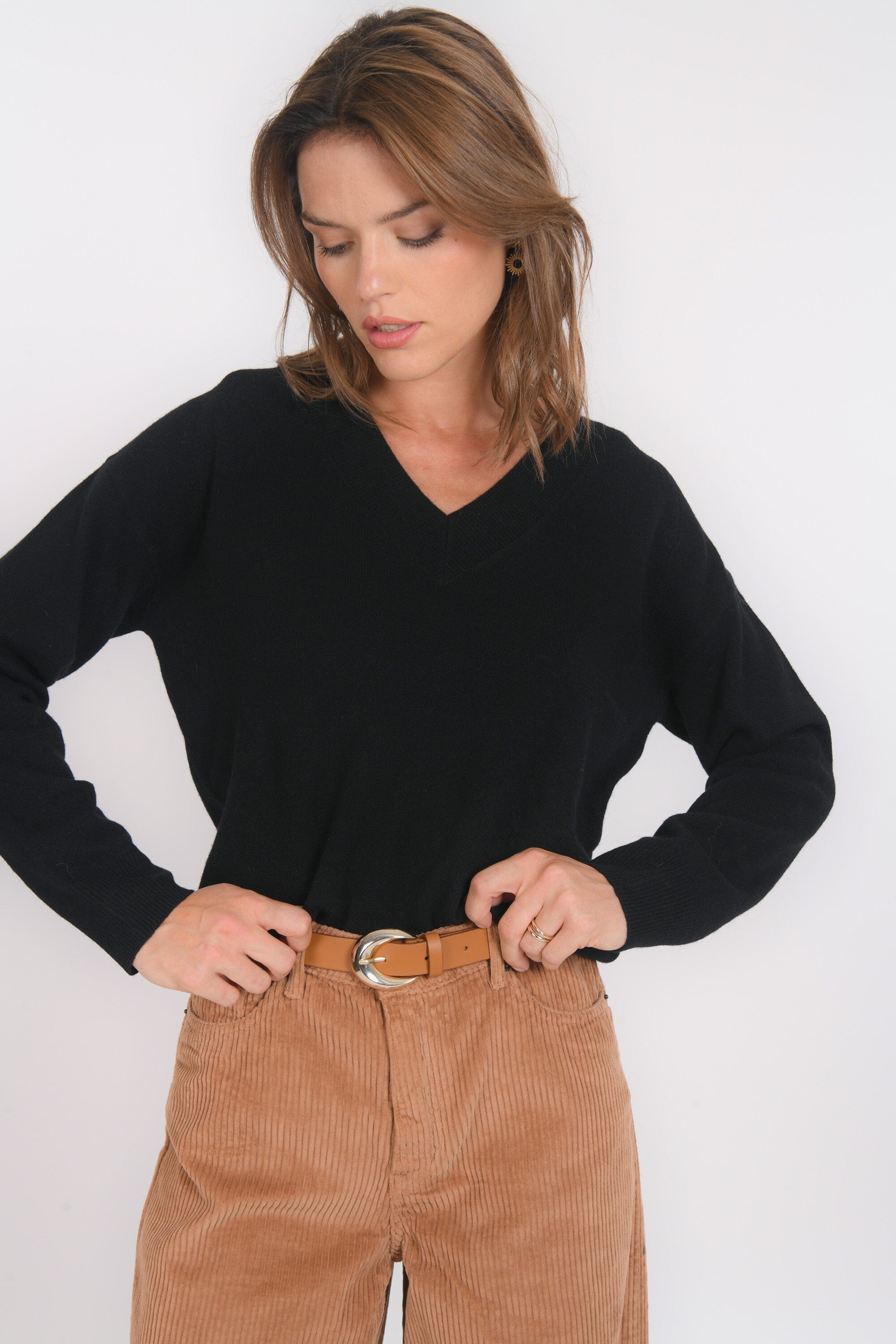 PULL COL V - B-ANITA - NOIR PULL NEW KOOKAI Mode Kookai