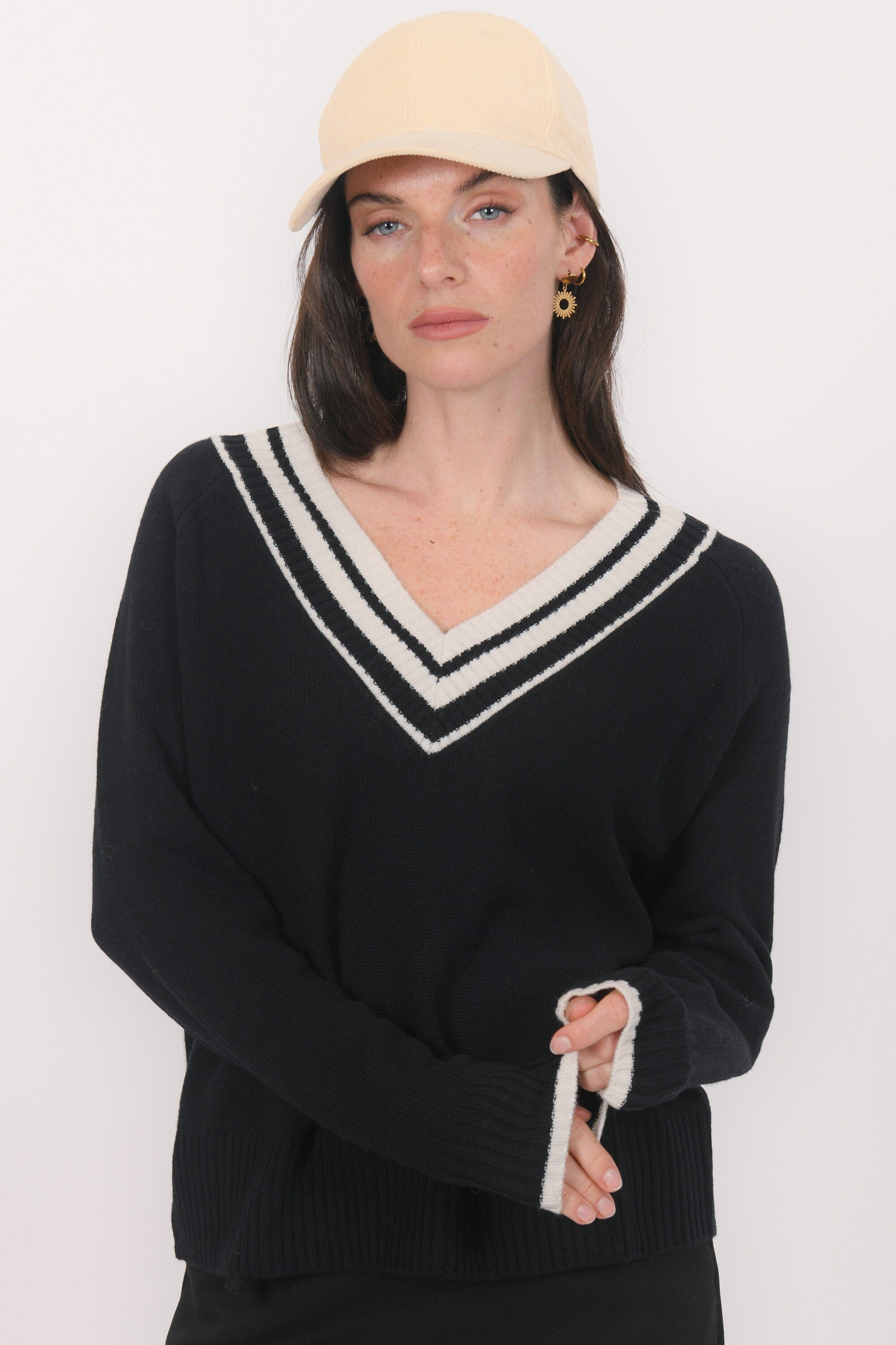 PULL COL V - BART - NOIR PULL NEW KOOKAI Mode Kookai