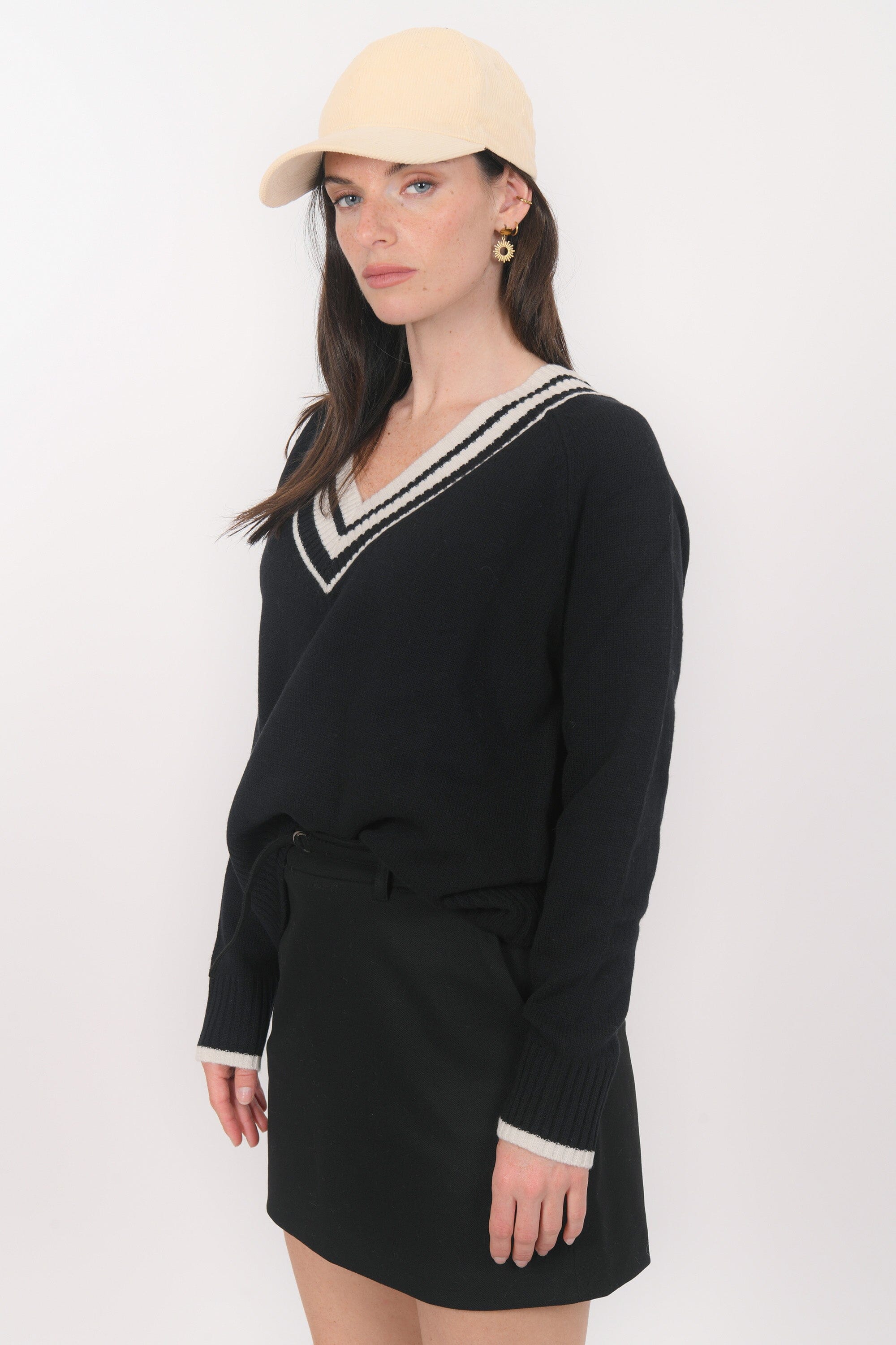 PULL COL V - BART - NOIR PULL NEW KOOKAI Mode Kookai