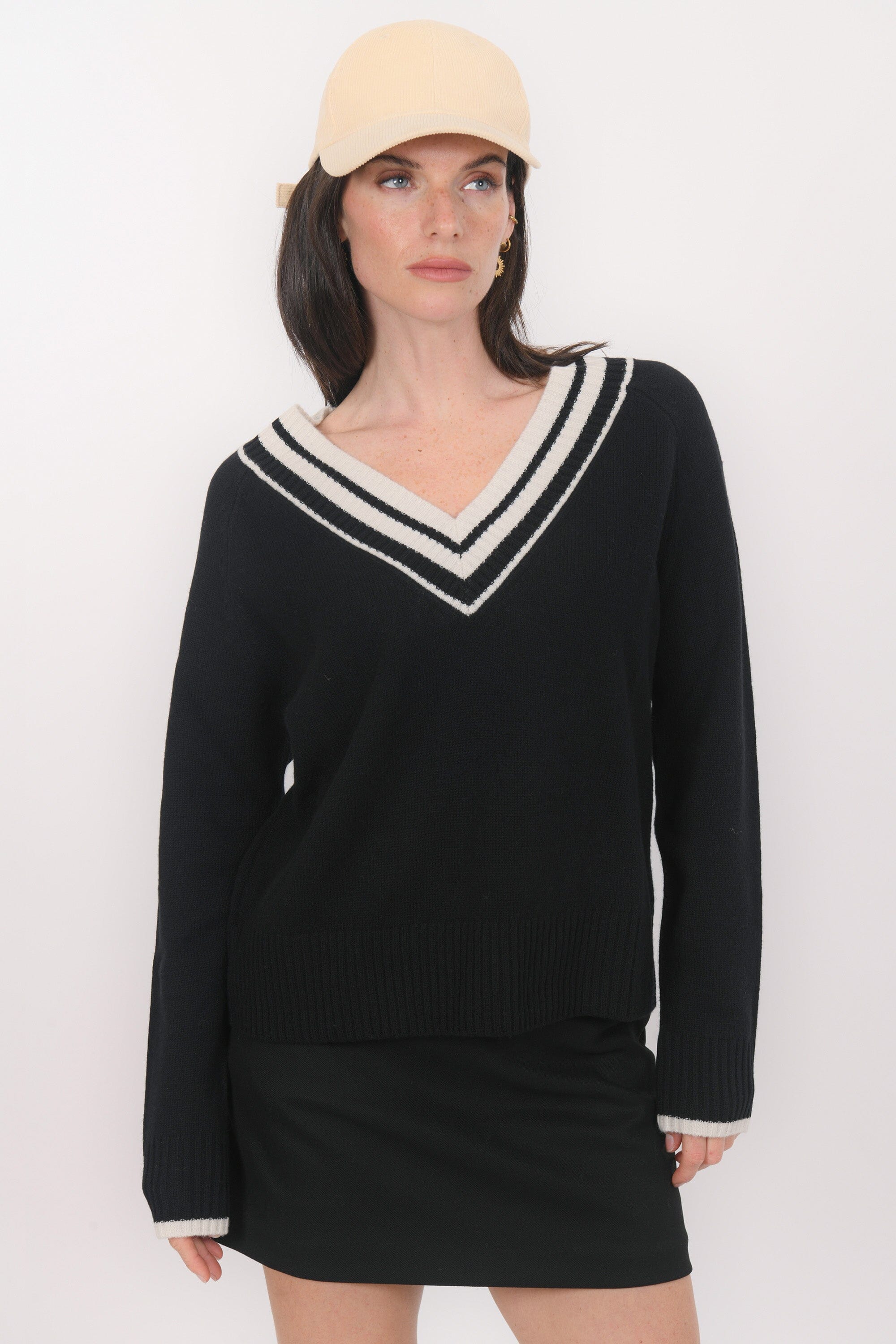 PULL COL V - BART - NOIR PULL NEW KOOKAI Mode Kookai