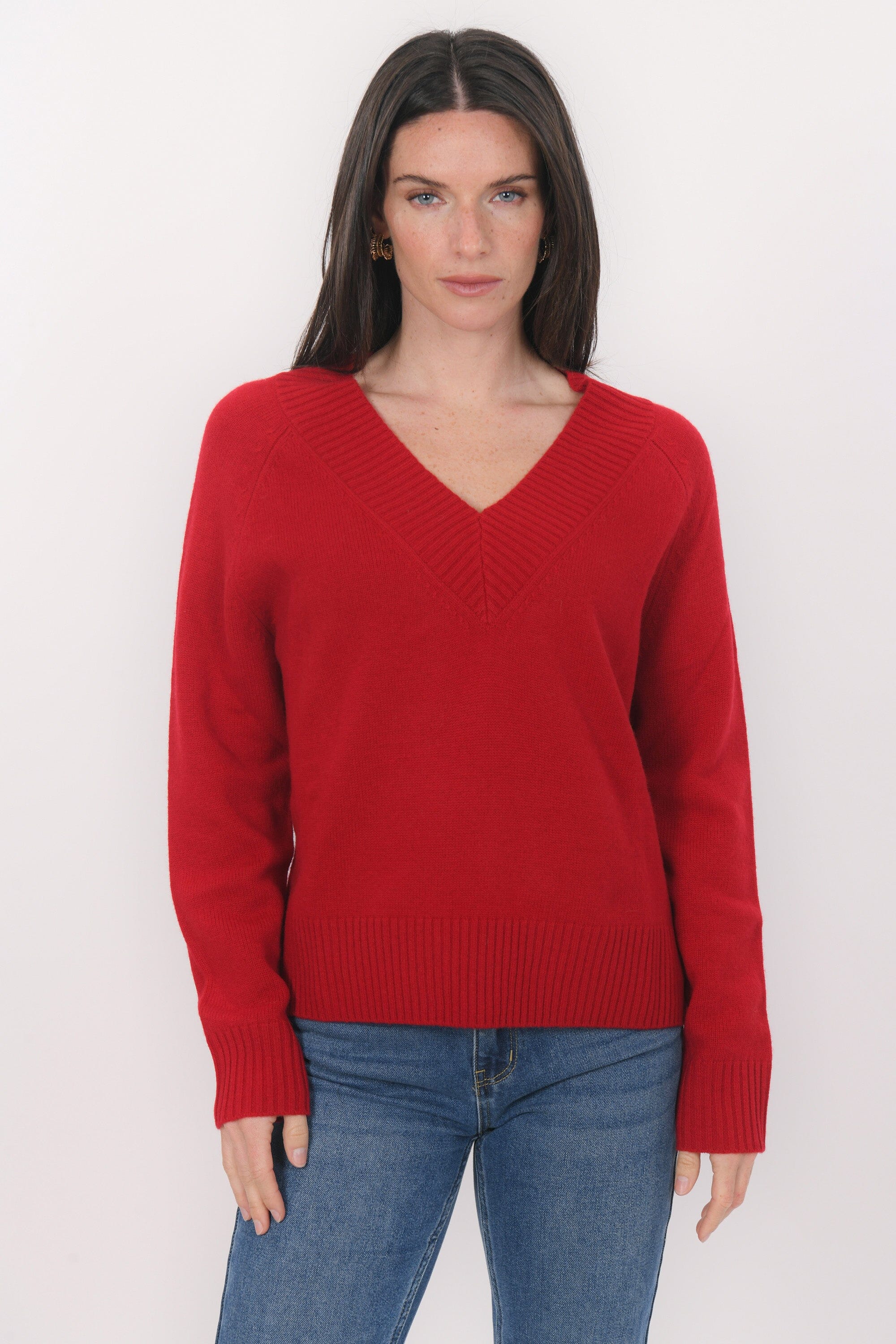 PULL COL V - BART - ROUGE PULL NEW KOOKAI Mode Kookai