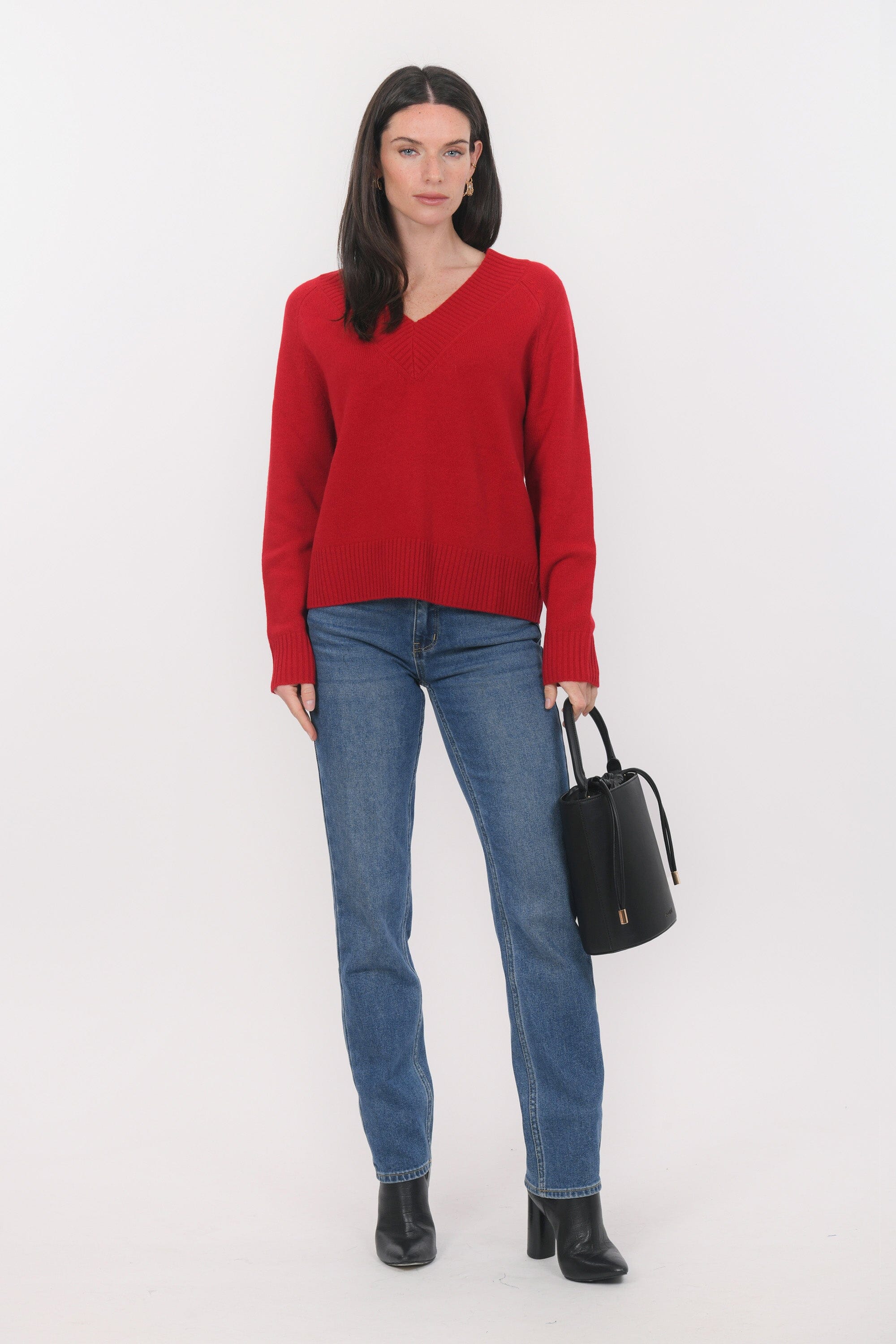 PULL COL V - BART - ROUGE PULL NEW KOOKAI Mode Kookai