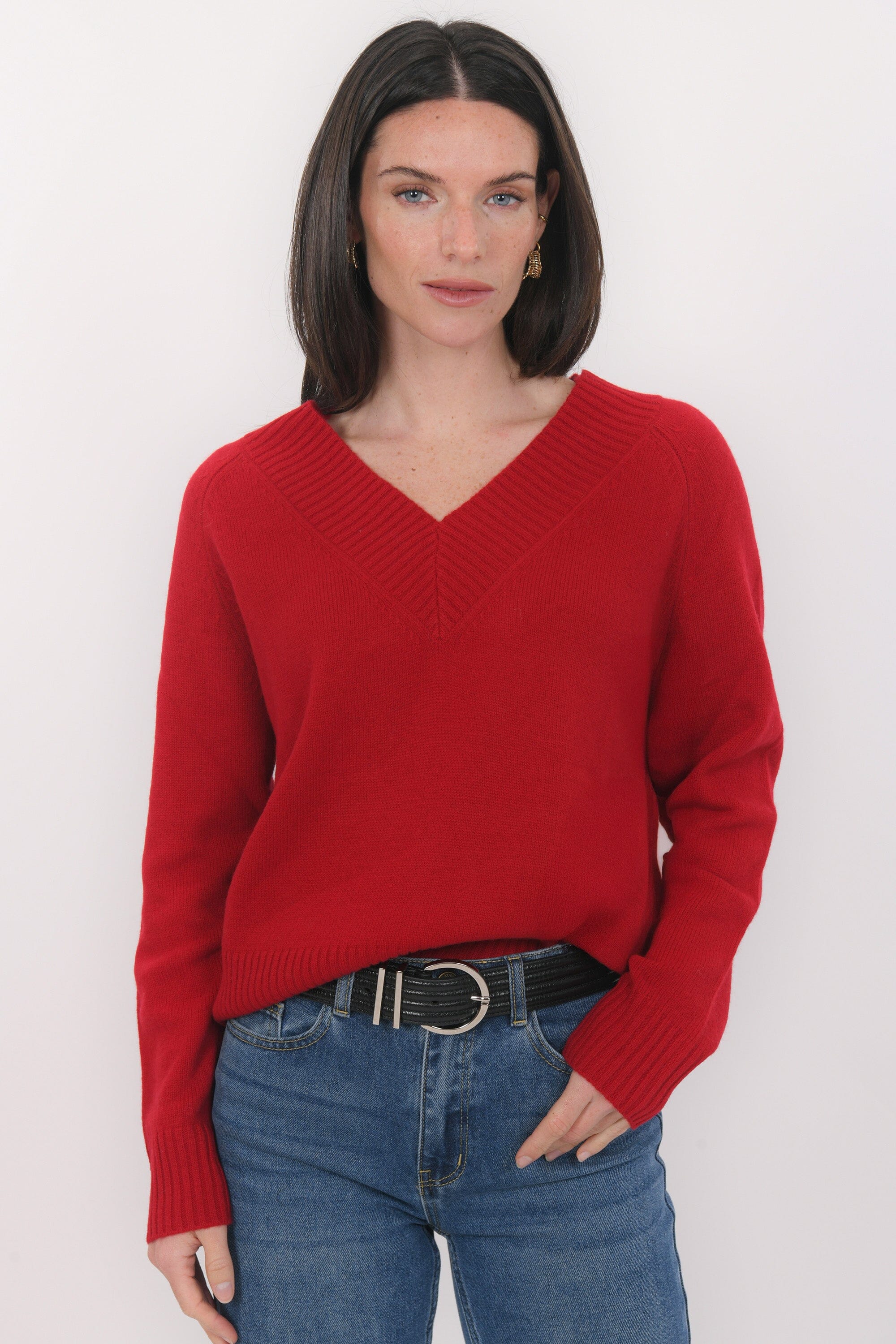 PULL COL V - BART - ROUGE PULL NEW KOOKAI Mode Kookai