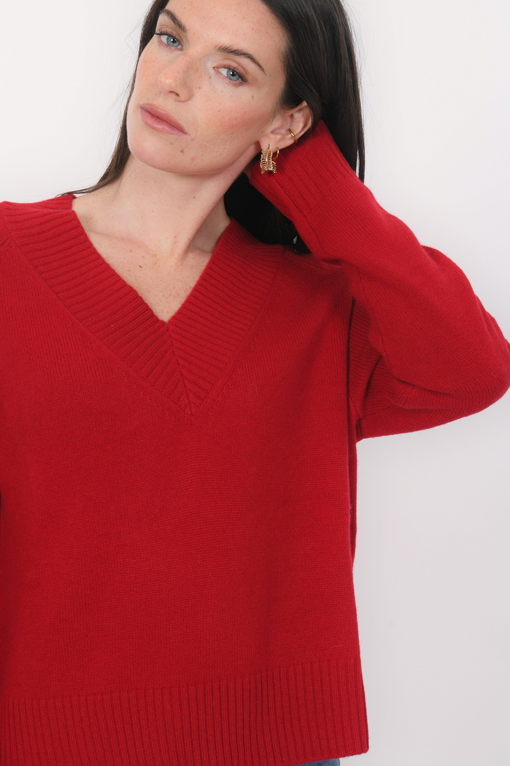 PULL COL V - BART - ROUGE PULL NEW KOOKAI Mode Kookai