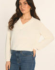 PULL COL V - BLANC - ARVID PULL KOOKAI Mode Kookai