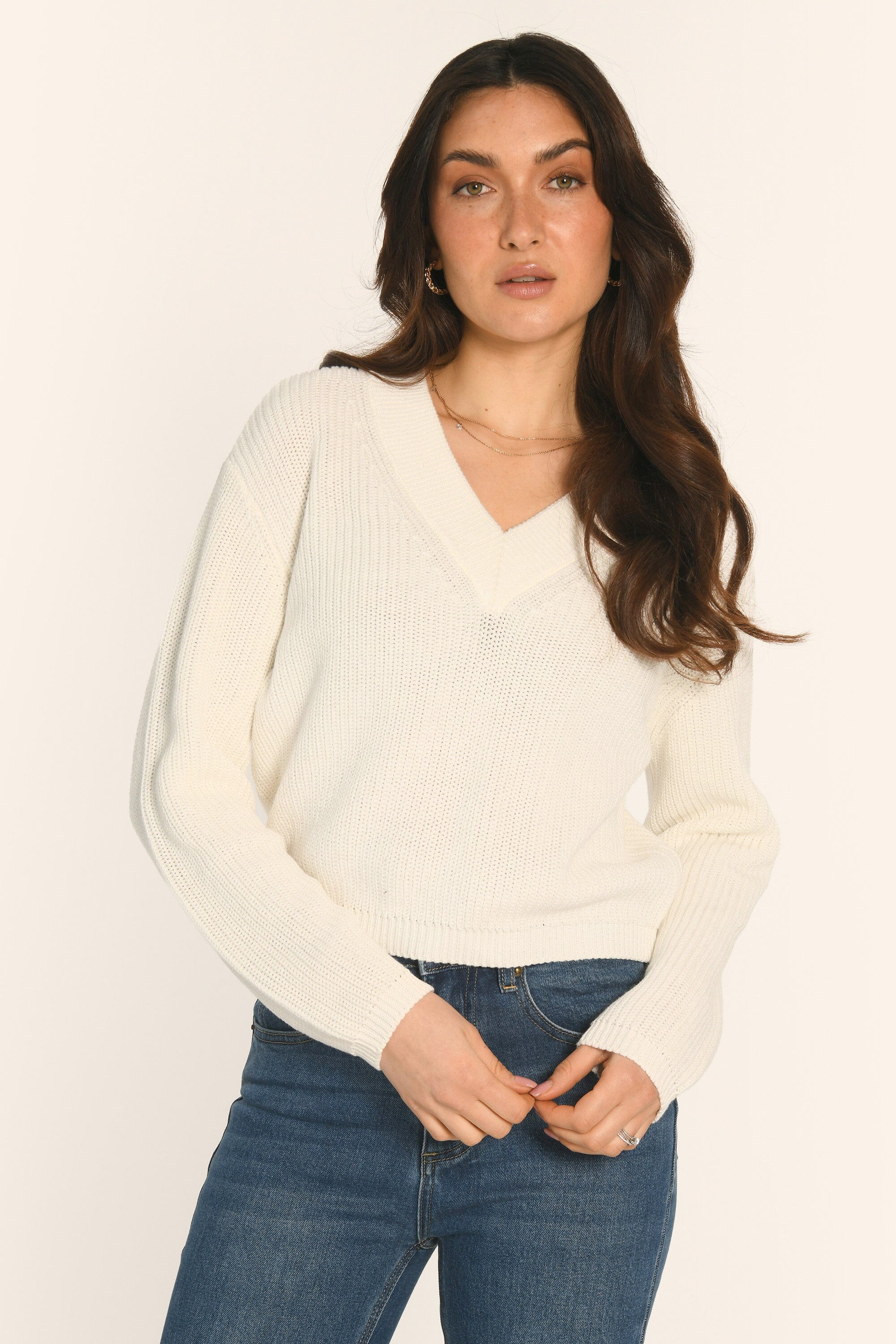 PULL COL V - BLANC - ARVID PULL KOOKAI Mode Kookai