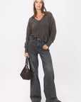 PULL COL V - BRUNO - BROWN PULL NEW KOOKAI Mode Kookai