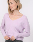 PULL COL V - BRUNO - LILAS PULL NEW KOOKAI Mode Kookai