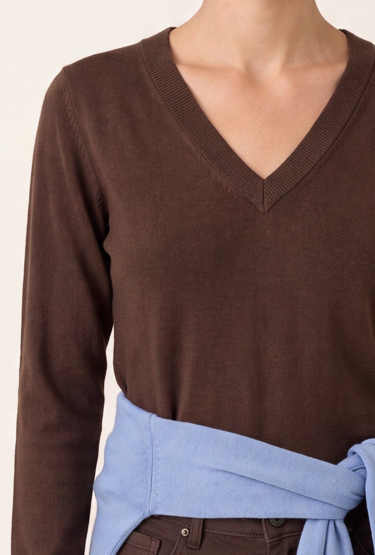 PULL COL V - D-CURT - CHOCOLAT PULL NEW KOOKAI Mode Kookai