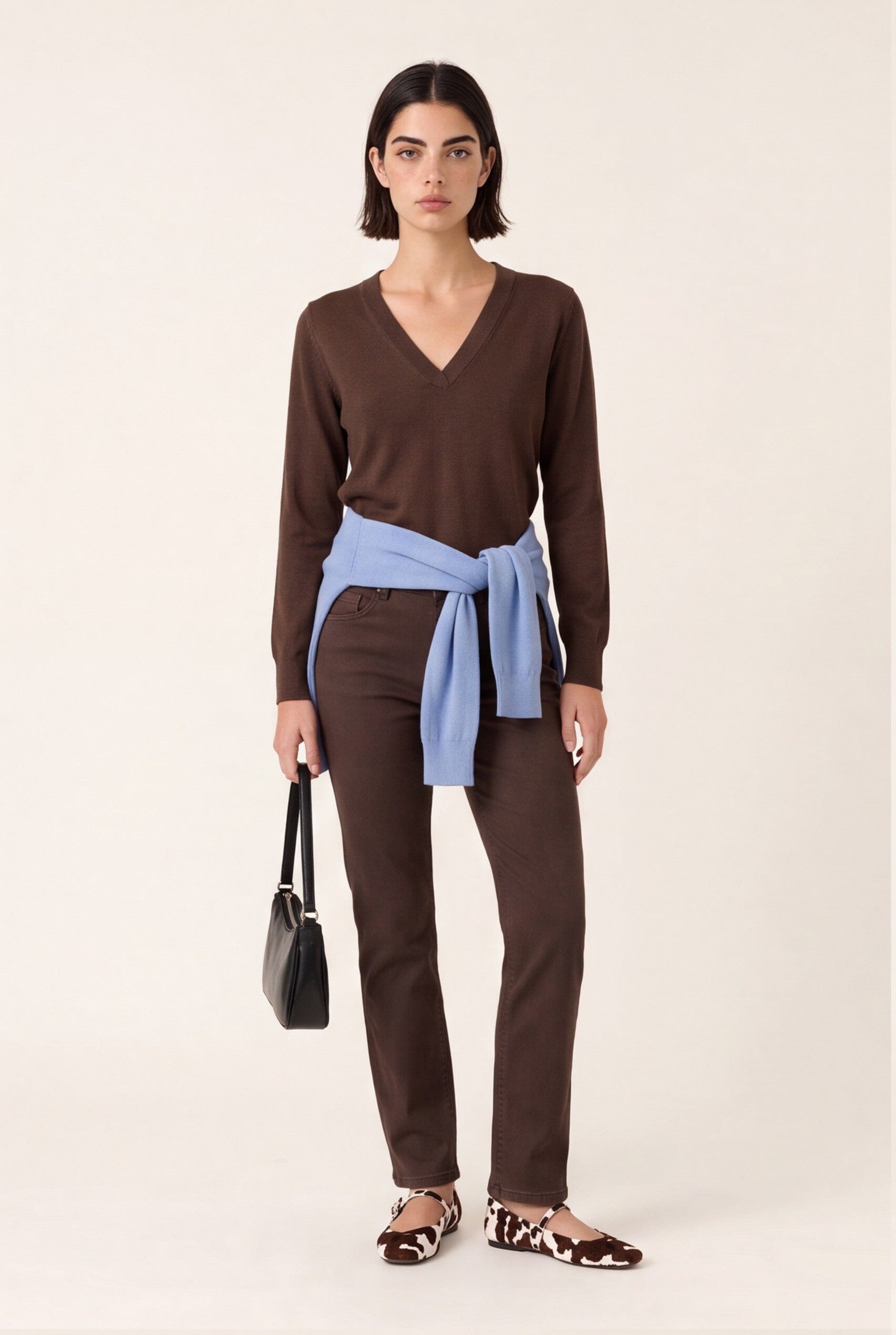 PULL COL V - D-CURT - CHOCOLAT PULL NEW KOOKAI Mode Kookai