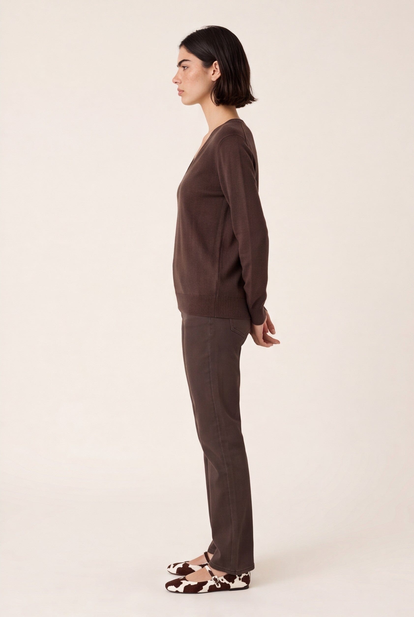 PULL COL V - D-CURT - CHOCOLAT PULL NEW KOOKAI Mode Kookai