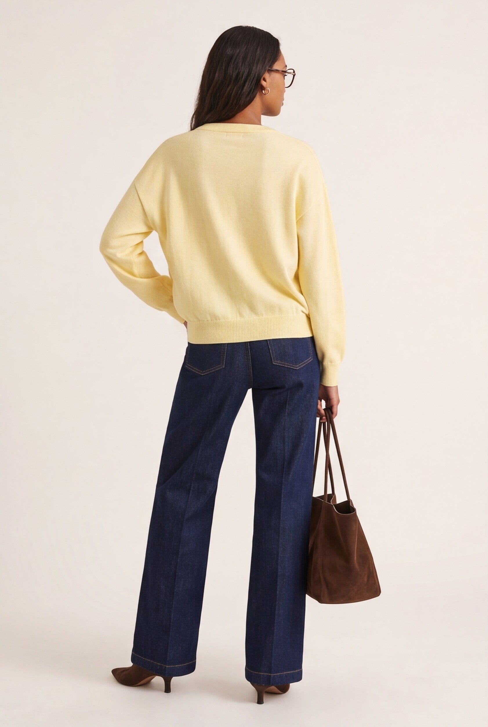 PULL COL V - D-CURT - JAUNE PULL NEW KOOKAI Mode Kookai
